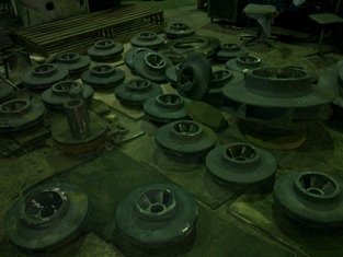 working impellers to the pumps ЦН400-105 and ЦН400-210 (СЧ20)